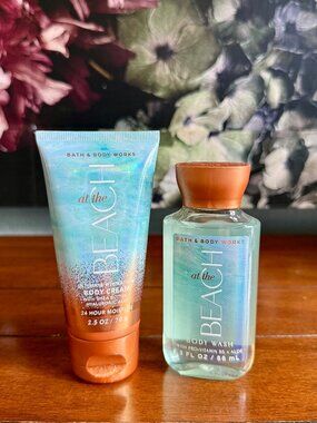 NEW 2-Pc AT THE BEACH Mini Set Bath & Body Works